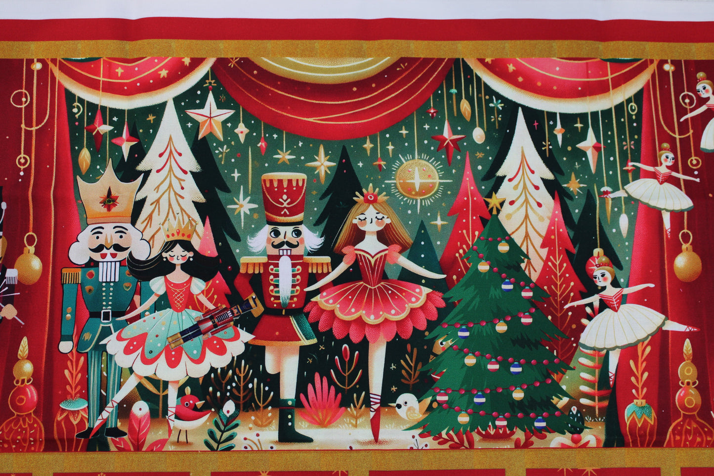 Adventskalender-Panel in rot Detailbild