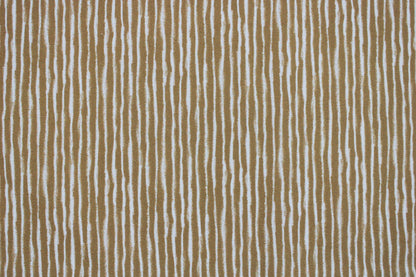 Baumwollstoff Sweet Mini Baby mit Streifen in Ecru und Ocker Detailbild