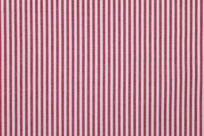 115cm RESTMENGE Baumwolle Caravelle Streifen - rot/weiß