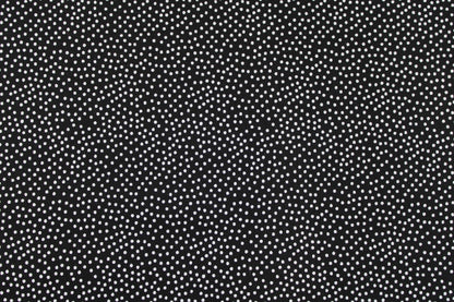 Schwarzer Baumwollstoff Garden Pindot mit kleinen weißen Pünktchen Detailbild