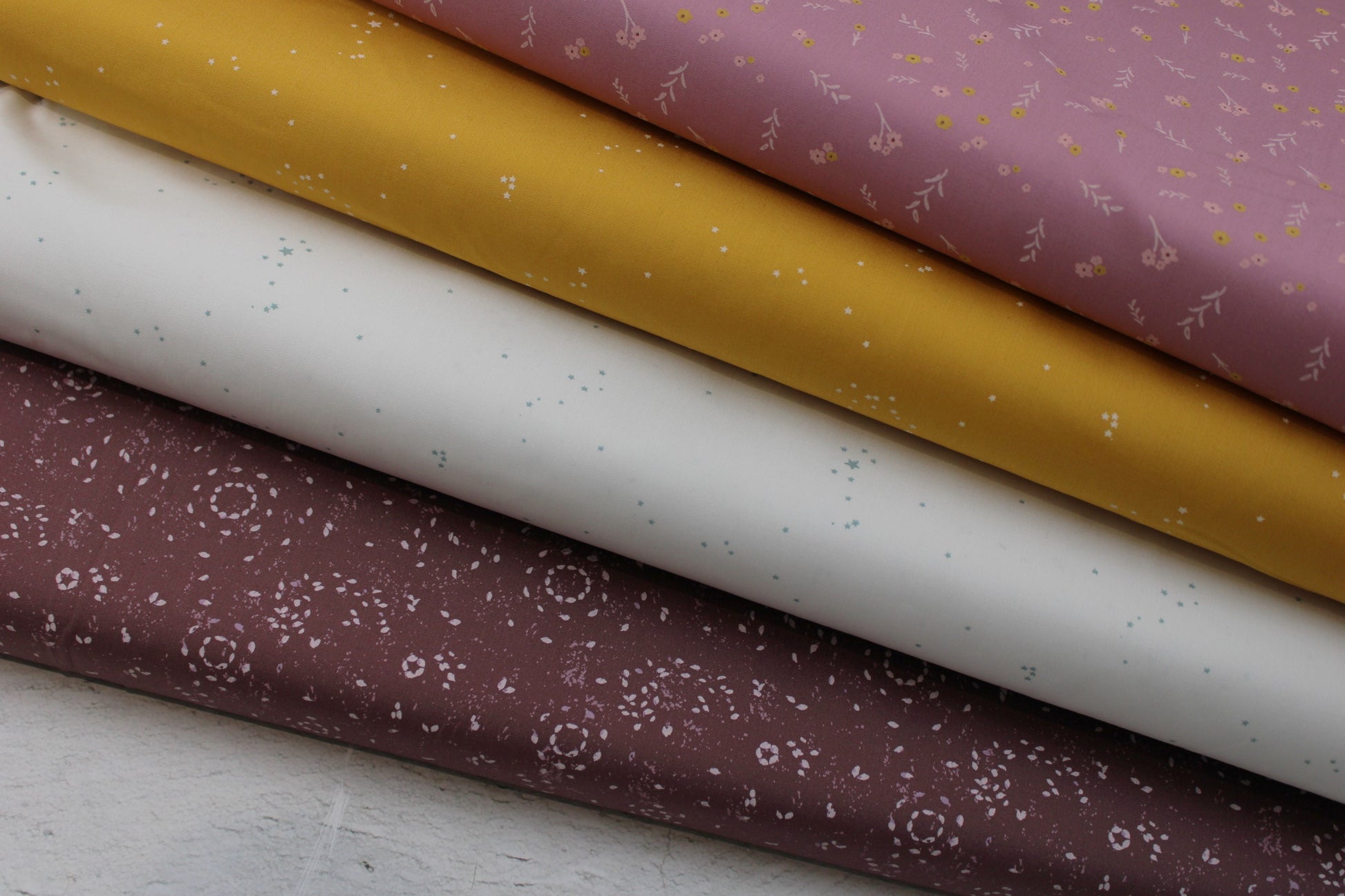 Baumwollstoffe aus der Geobloom-Kollektion von Art Gallery Fabrics