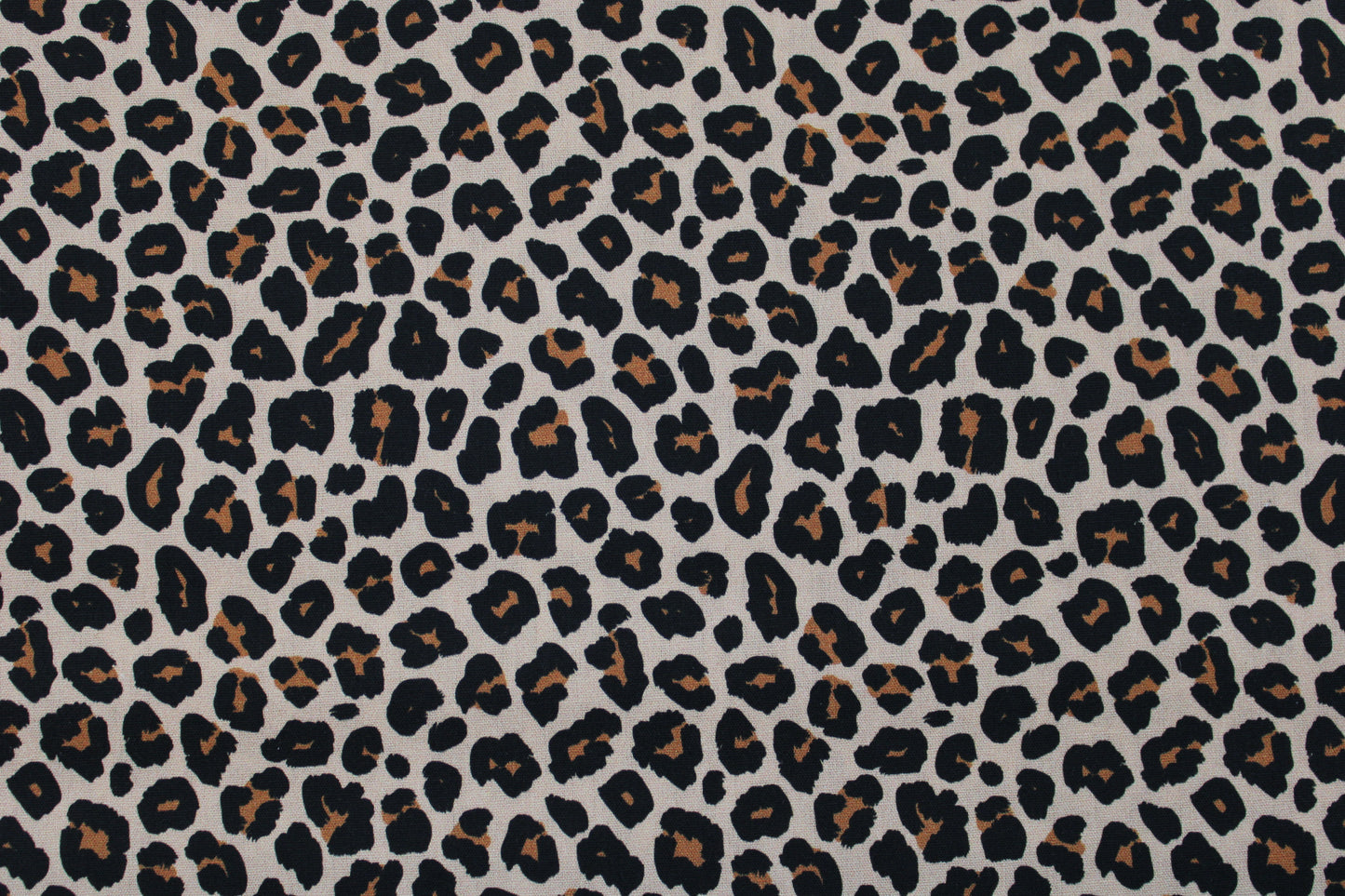 Baumwollstoff Tim mit klassischem Leomuster in Beige Detailbild