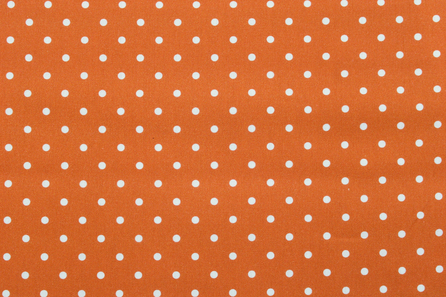 Baumwolle Timo Punkte - orange/weiß