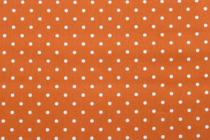 Baumwolle Timo Punkte - orange/weiß