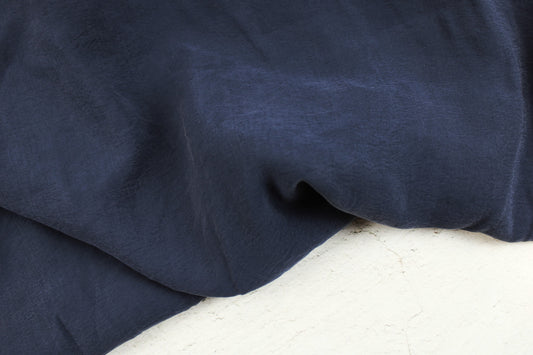 Blusenstoff Silk Touch aus Modal in uni Dunkelblau