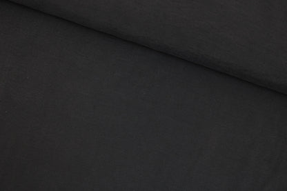 Blusenstoff Silk Touch aus Modal in uni Schwarz quer