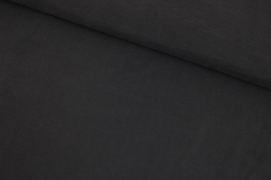 Blusenstoff Silk Touch aus Modal in uni Schwarz quer