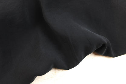 Blusenstoff Silk Touch aus Modal in uni Schwarz