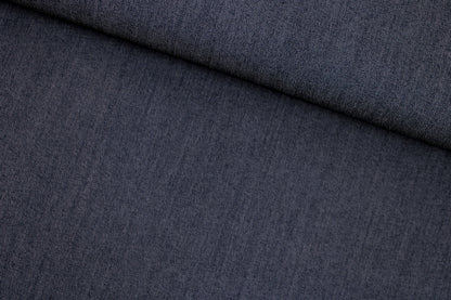 Blusenstoff Tenci Denim in dunkelblauer Jeansoptik quer