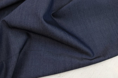 Blusenstoff Tenci Denim in dunkelblauer Jeansoptik