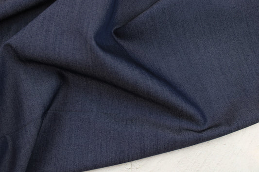 Blusenstoff Tenci Denim in dunkelblauer Jeansoptik