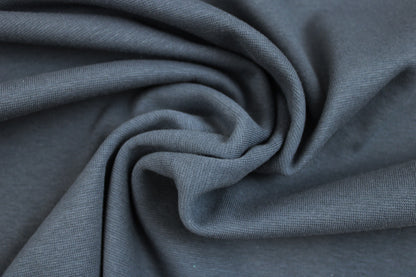 Bündchenstoff Heike in uni Jeansblau gedreht