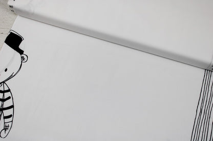 Baumwollpanel mit Bär quer