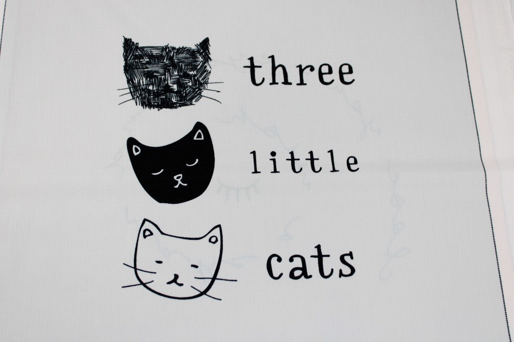 Baumwollpanel Motiv kleine Katzen