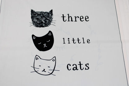 Baumwollpanel Motiv kleine Katzen