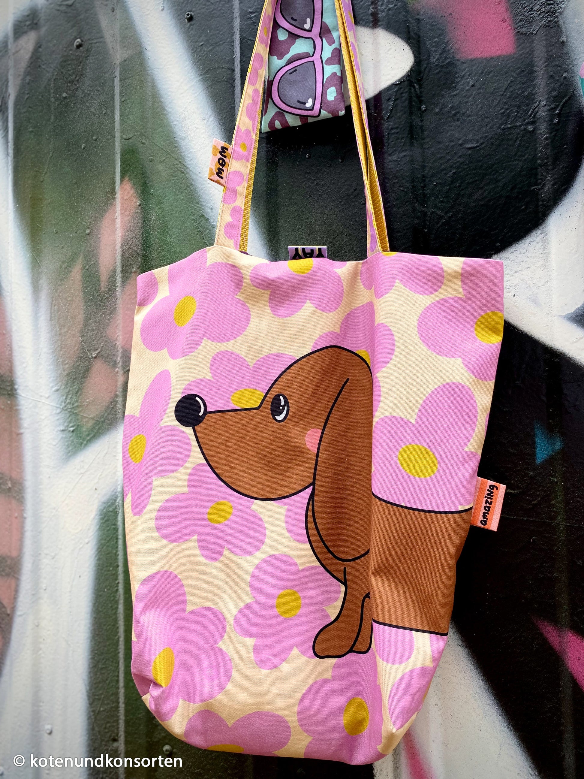 DIY-Taschen-Panel Cherry Picking Bag mit Dackel