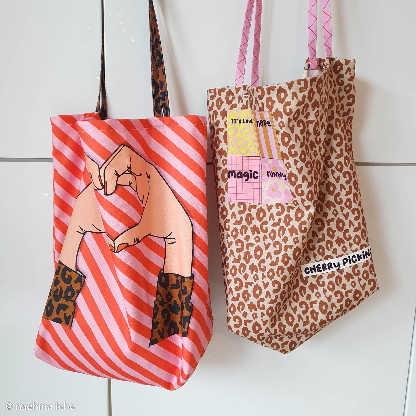 DIY-Taschen-Panel Cherry Picking Bag Nähbeispiele