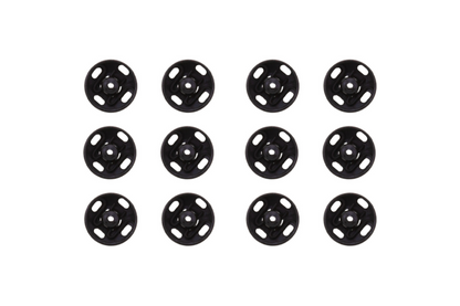 Annäh-Druckknöpfe in Schwarz 11 mm