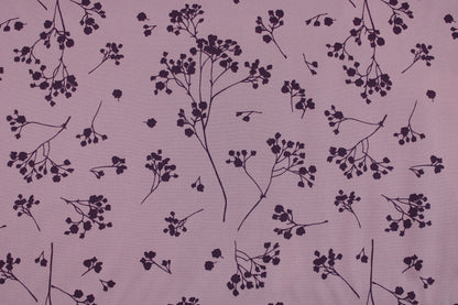 Viskose Twill Stalks lilac mit Blümchen von mind the MAKER Detailbild