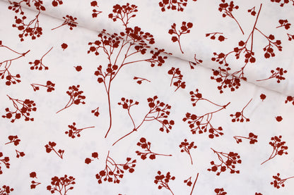 Viskose Twill Stalks creamy white mit Blümchen von mind the MAKER quer