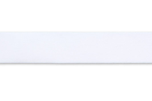 Weißes Elastic-Gummiband in 38mm Breite 