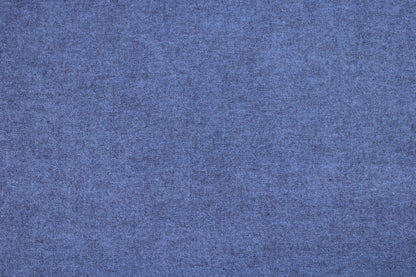 Flanellstoff Hudson uni blau meliert Detailbild