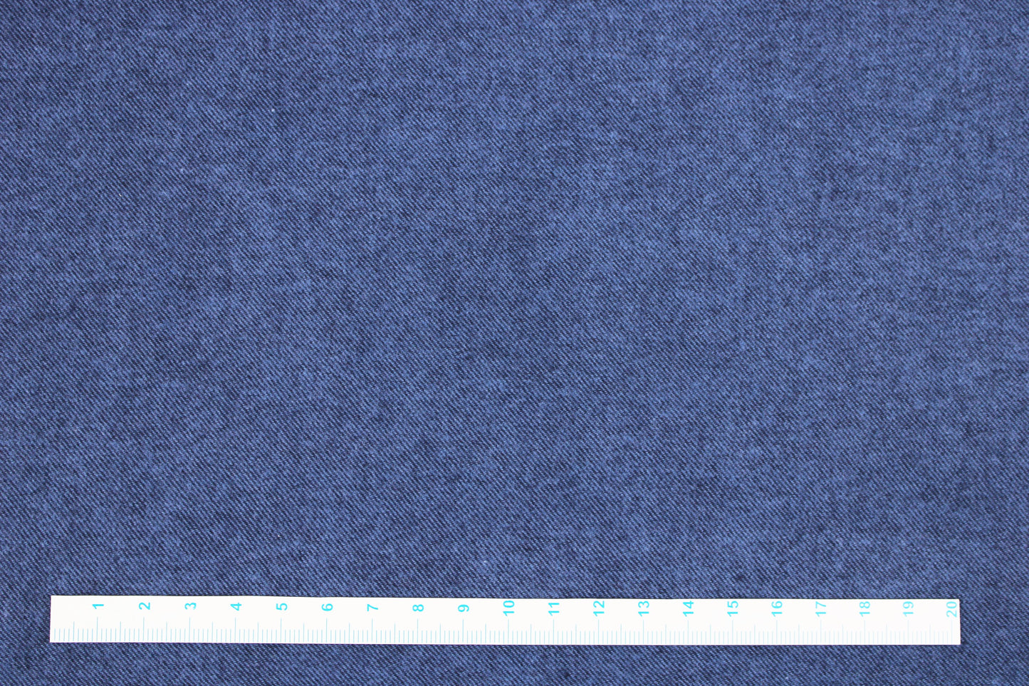 Flanellstoff Hudson uni blau meliert Maßstab