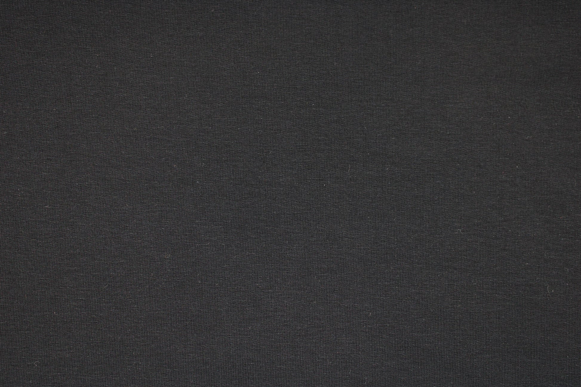 French Terry Sweatstoff Maike in uni Schwarz Detailbild