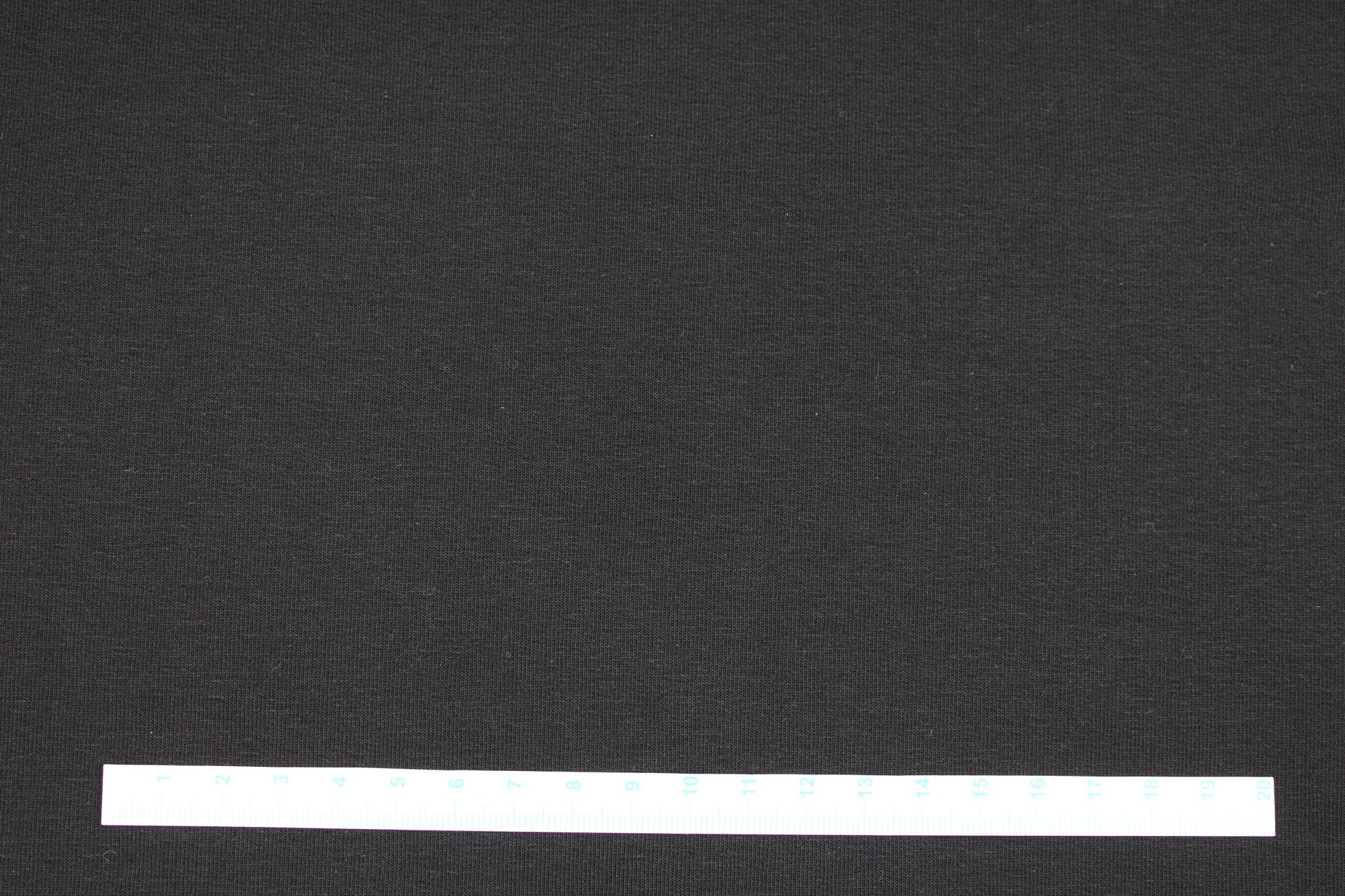 French Terry Sweatstoff Maike in uni Schwarz Maßstab