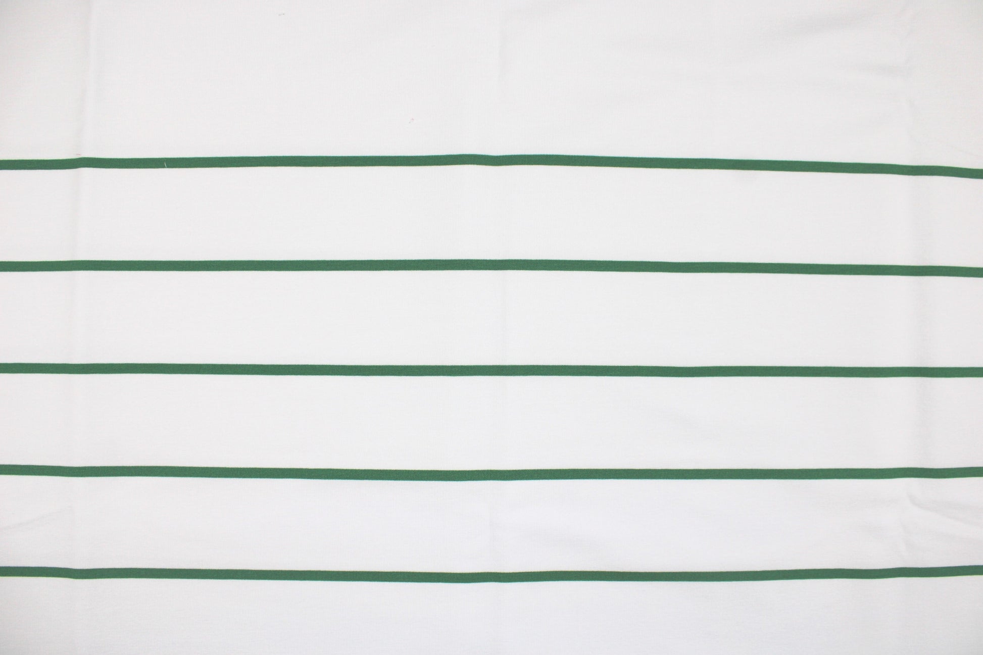 Modal Sweat Panelstoff Lineas mit Streifen in Grün auf Weiß Detailbild
