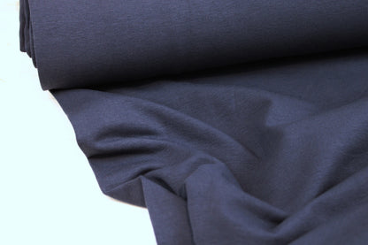 Dunkelblauer French Terry Sweat Stoff Maike Ballenansicht