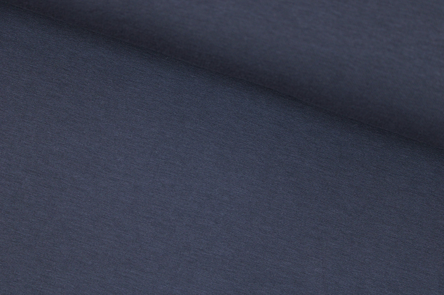 Dunkelblauer French Terry Sweat Stoff Maike quer