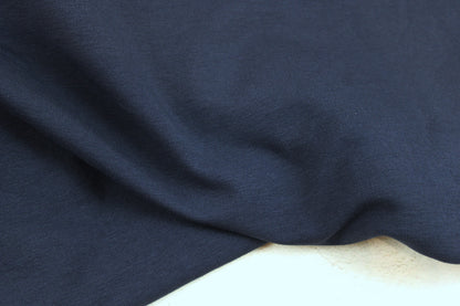 Dunkelblauer French Terry Sweat Stoff Maike