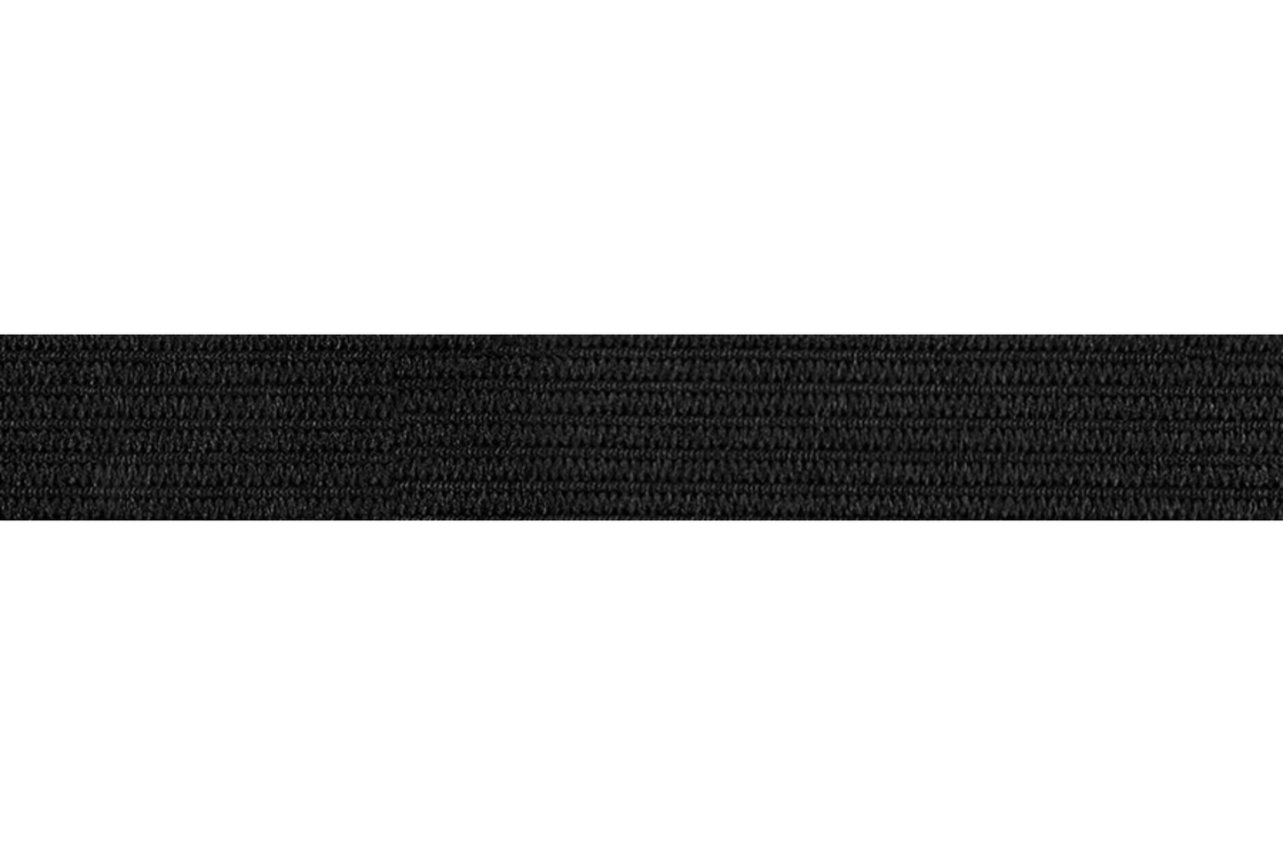 Klassisches Gummiband in 25mm Breite Schwarz