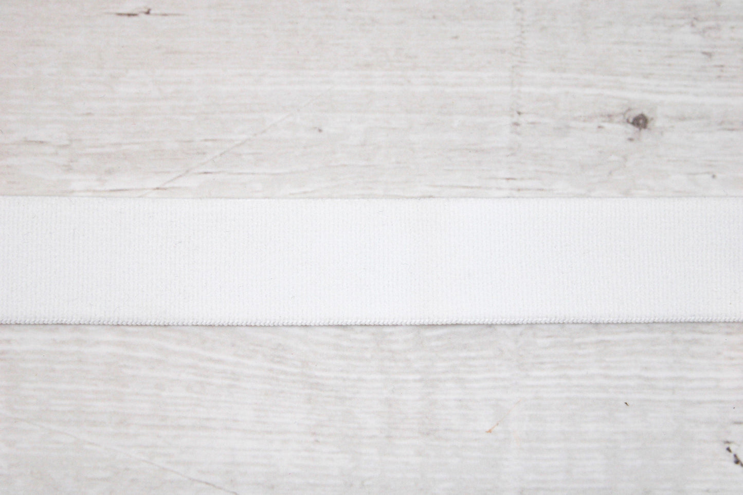 Gummiband Elastic-Bund in 20mm weiß Detail