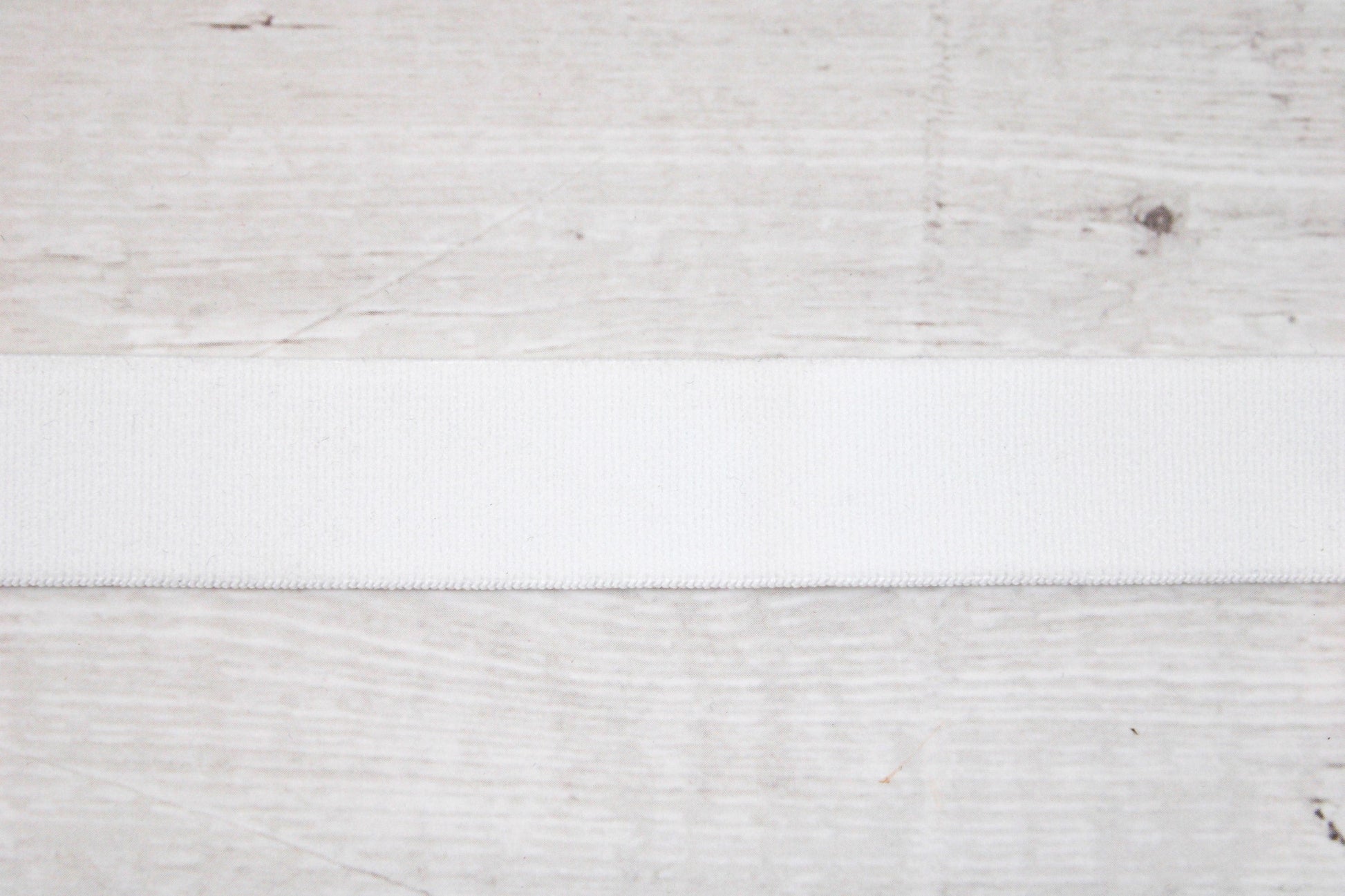 Gummiband Elastic-Bund in 20mm weiß Detail