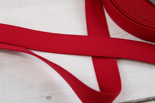 Gummiband Elastic-Bund in 20mm rot