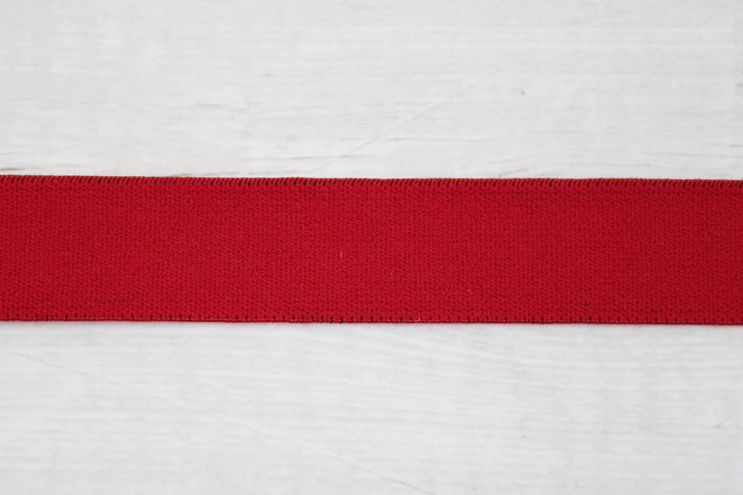 Gummiband Elastic-Bund in 20mm rot Detail