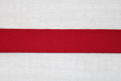 Gummiband Elastic-Bund in 20mm rot Detail