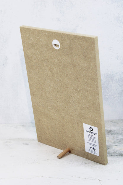 Holzschild Rückansicht mit Aufhängung