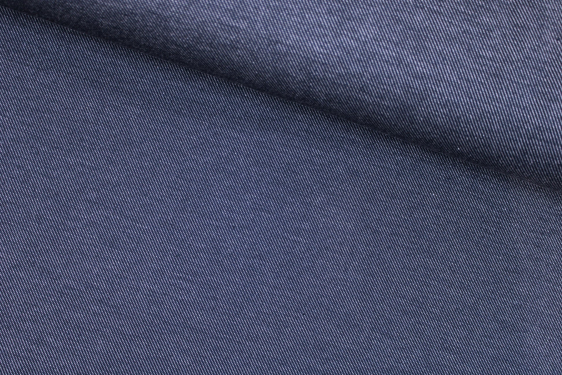 Dunkelblauer Baumwolljersey Austin in Jeansoptik quer