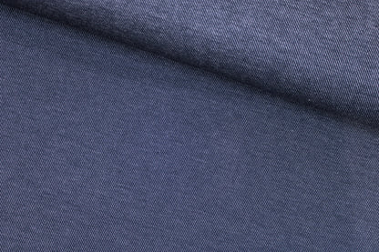 Dunkelblauer Baumwolljersey Austin in Jeansoptik quer