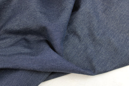 Dunkelblauer Baumwolljersey Austin in Jeansoptik