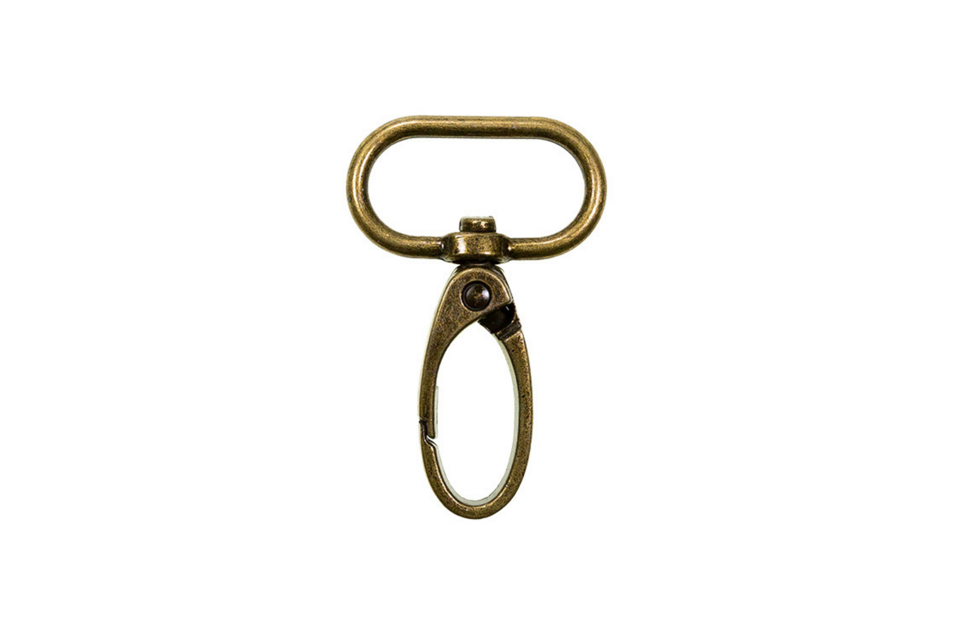 Karabinerhaken in Altmessing 25mm