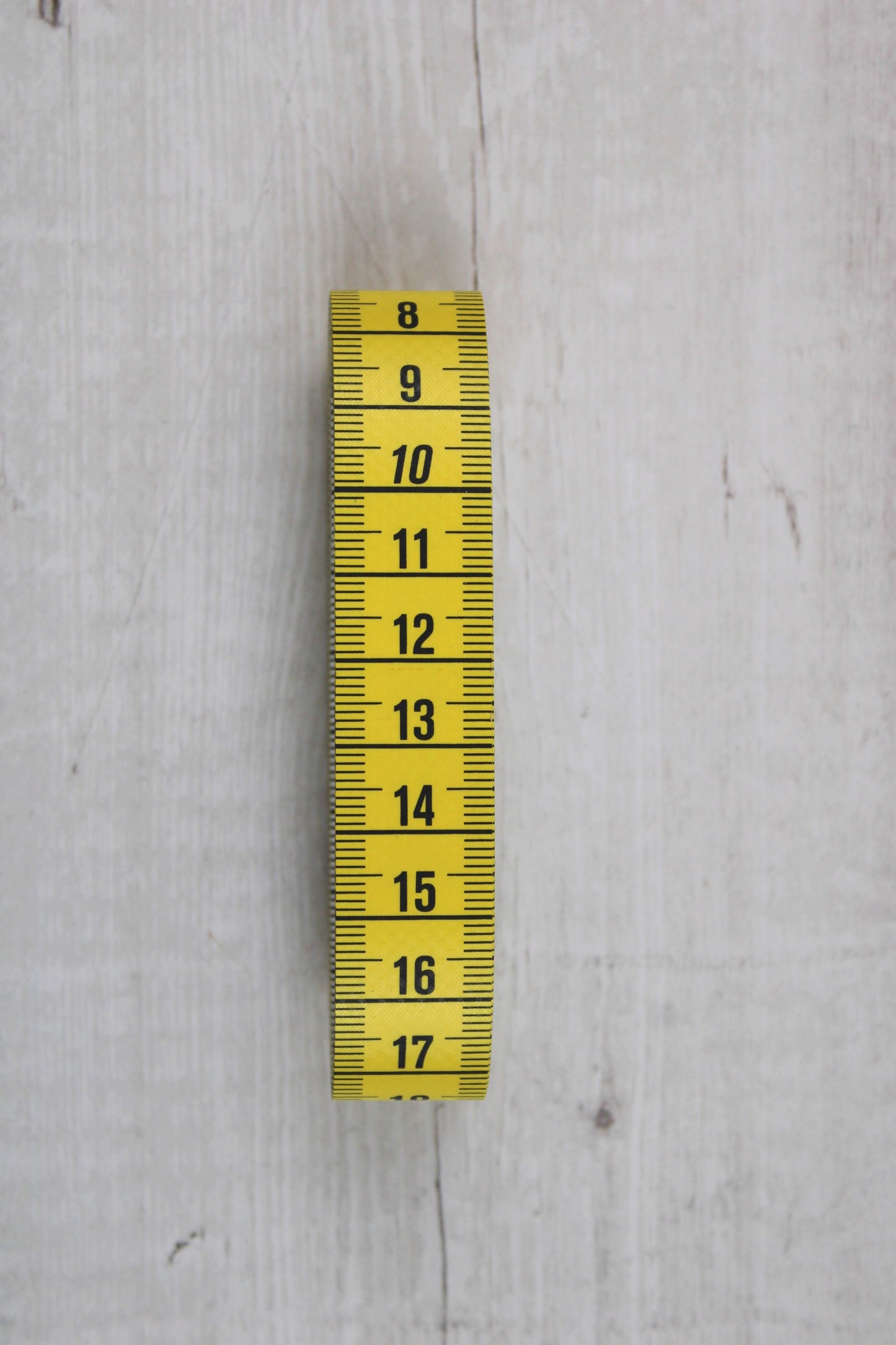 Maßband 150cm - gelb/weiß