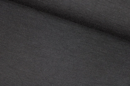 Merinostrickstoff Wolljersey in uni Schwarz quer