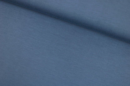 Wicher Modaljersey in uni Jeansblau quer