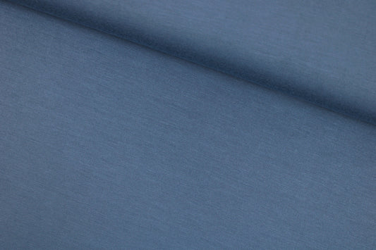 Wicher Modaljersey in uni Jeansblau quer