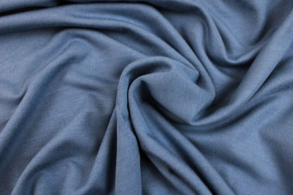 Wicher Modaljersey in uni Jeansblau gedreht