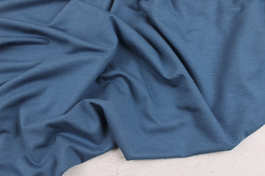 Wicher Modaljersey in uni Jeansblau